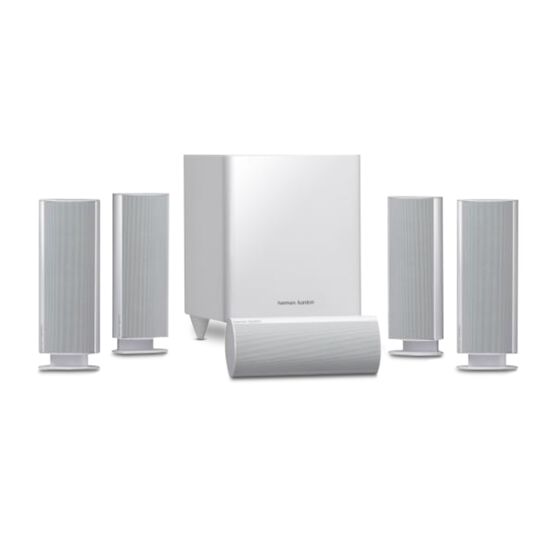 HKTS 30 - White - 5.1-channel, 120 watt home theater system - Hero